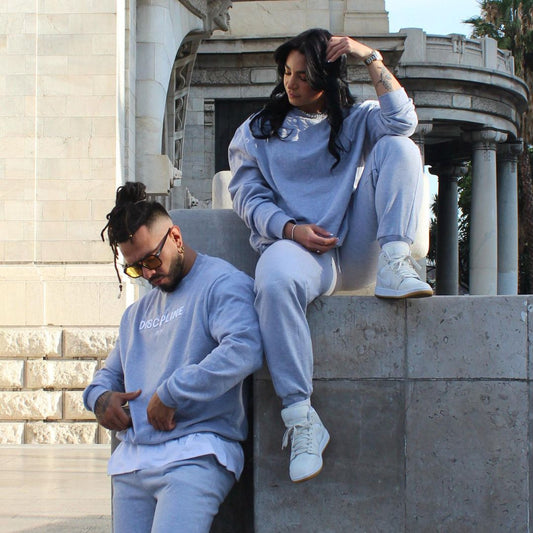 Conjunto pants unisex de cuello redondo con Diseño - REFERENCIA 2201